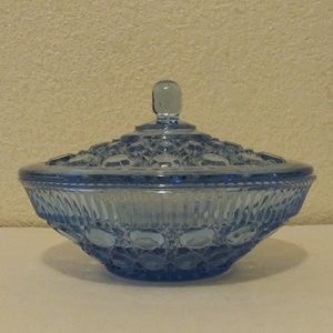 Lidded glass bowl